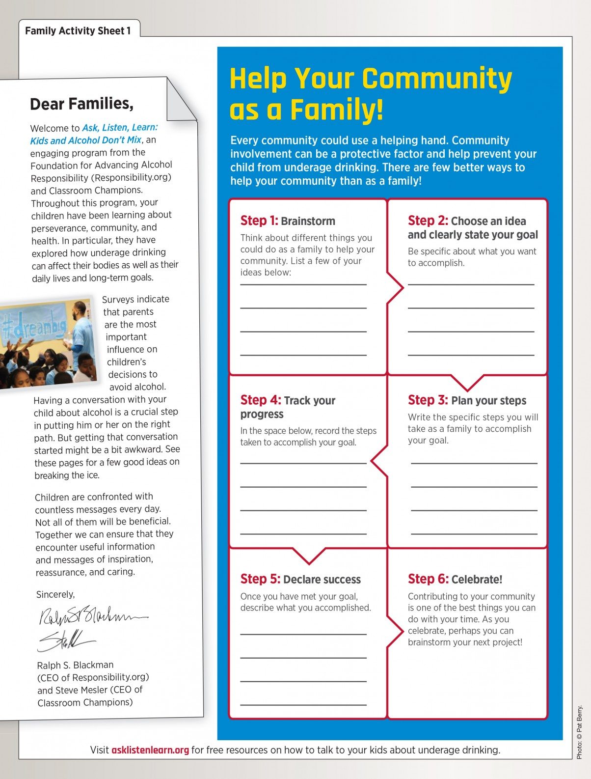 Scholastic Family Activity Sheet