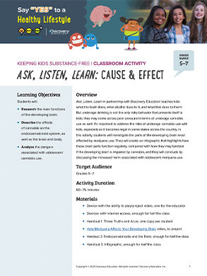 Cause & Effect Classroom Activity