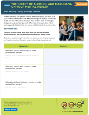 Your Healthy Coping Strategy Toolbox