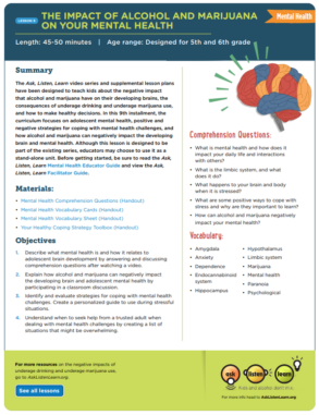 The Impact of Alcohol and Marijuana on Mental Health