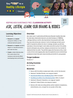 Our Brains and Bodies Classroom Activity