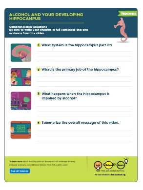 Hippocampus Comprehension Questions